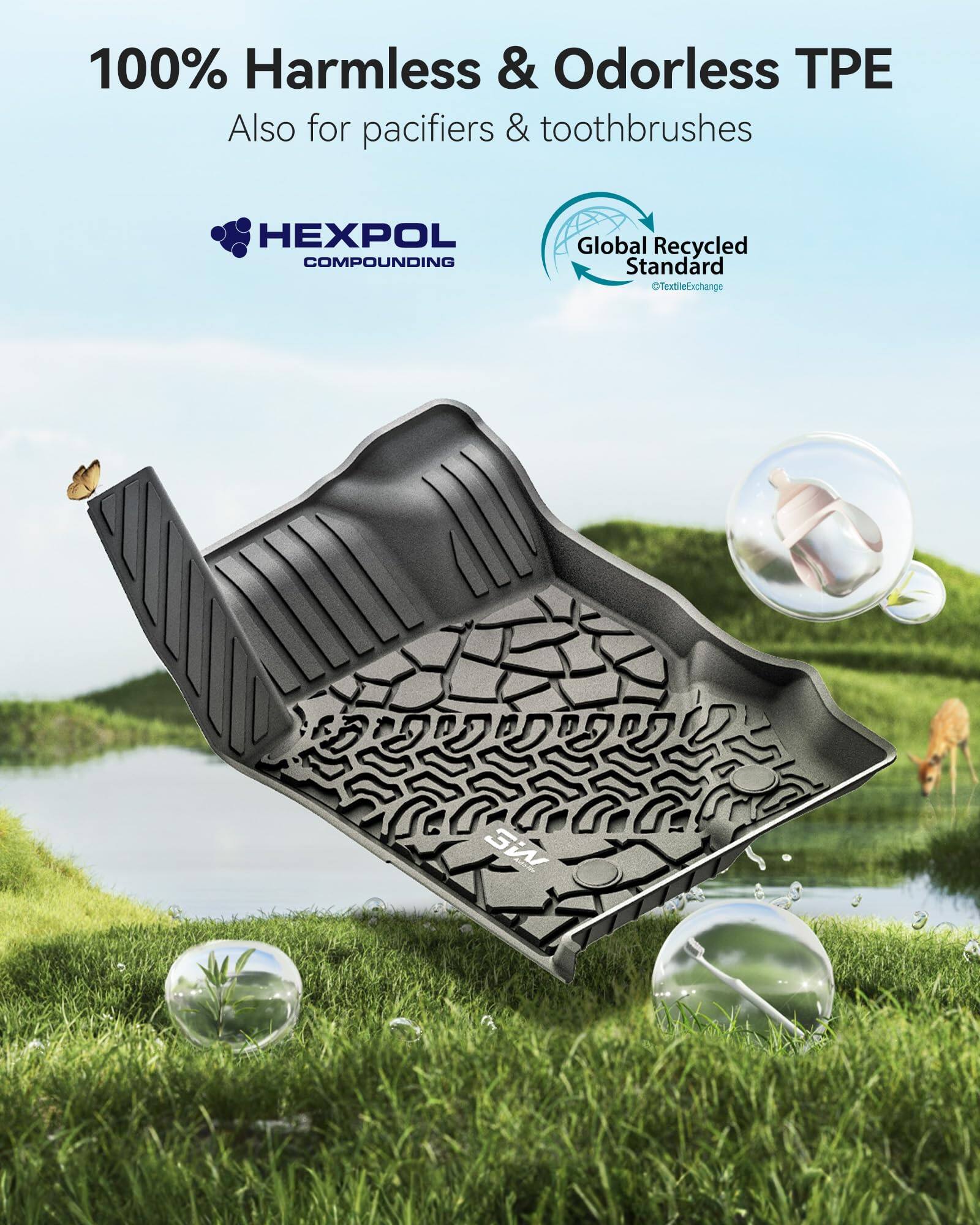 100% Harmless & Odorless TPE  
Also for pacifiers & toothbrushes  

HEXPOL COMPOUNDING  

Global Recycled Standard  
© TextileExchange