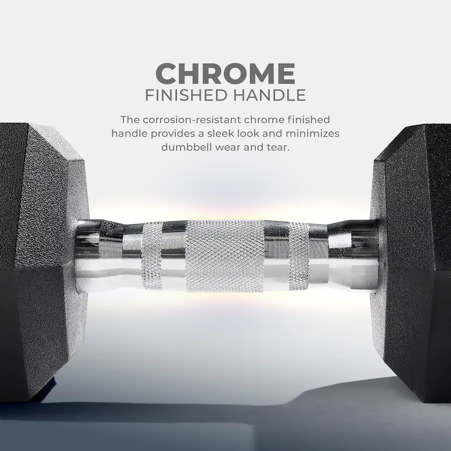 Sunny Health & Fitness Core Fit Hex Style Dumbbells (pair) 20 lbs Black ...
