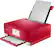 Left. Canon - PIXMA TS8220 Wireless All-In-One Printer - Red.