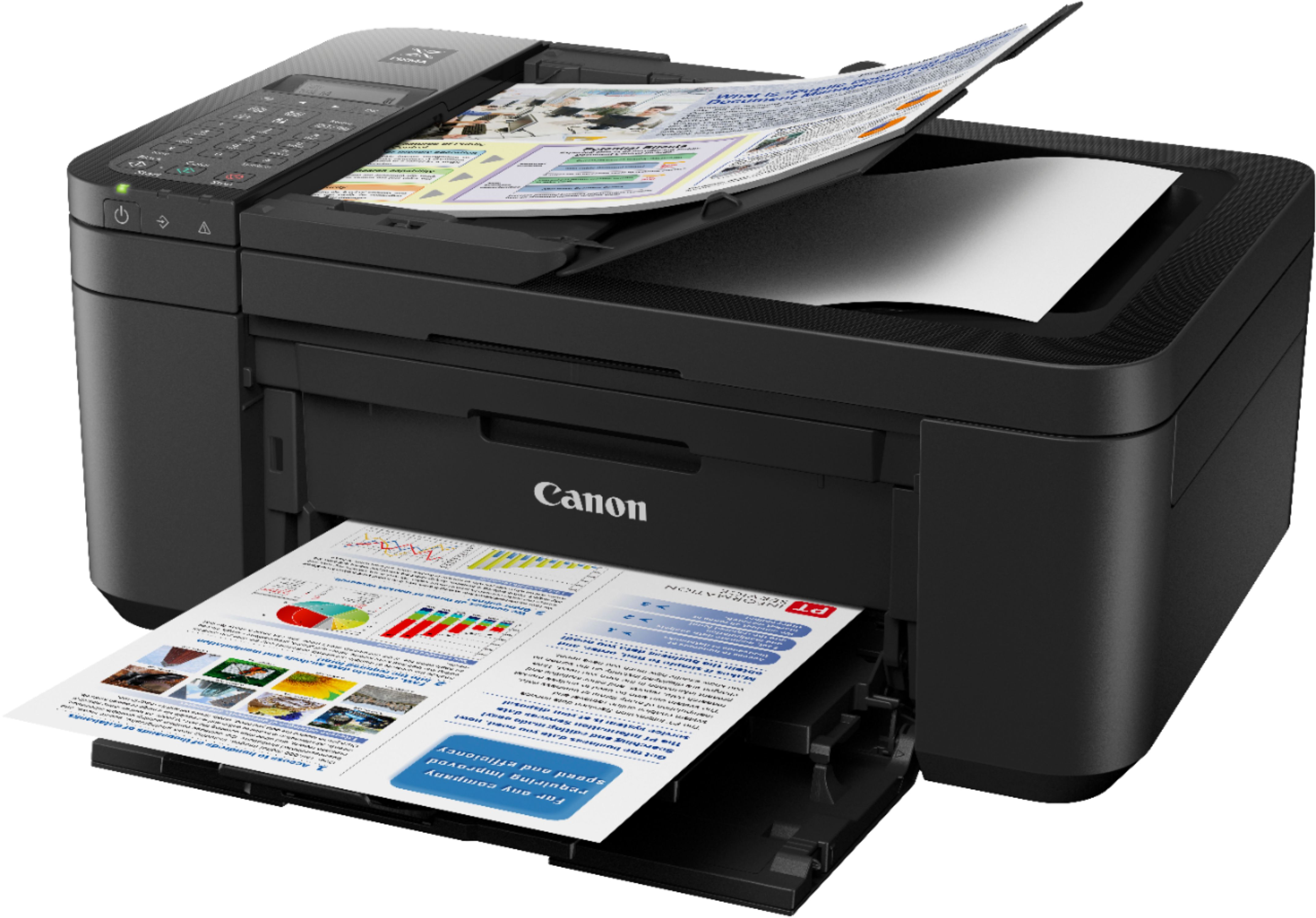 Left View: Canon - PIXMA TR4520 Wireless All-In-One Inkjet Printer - Black