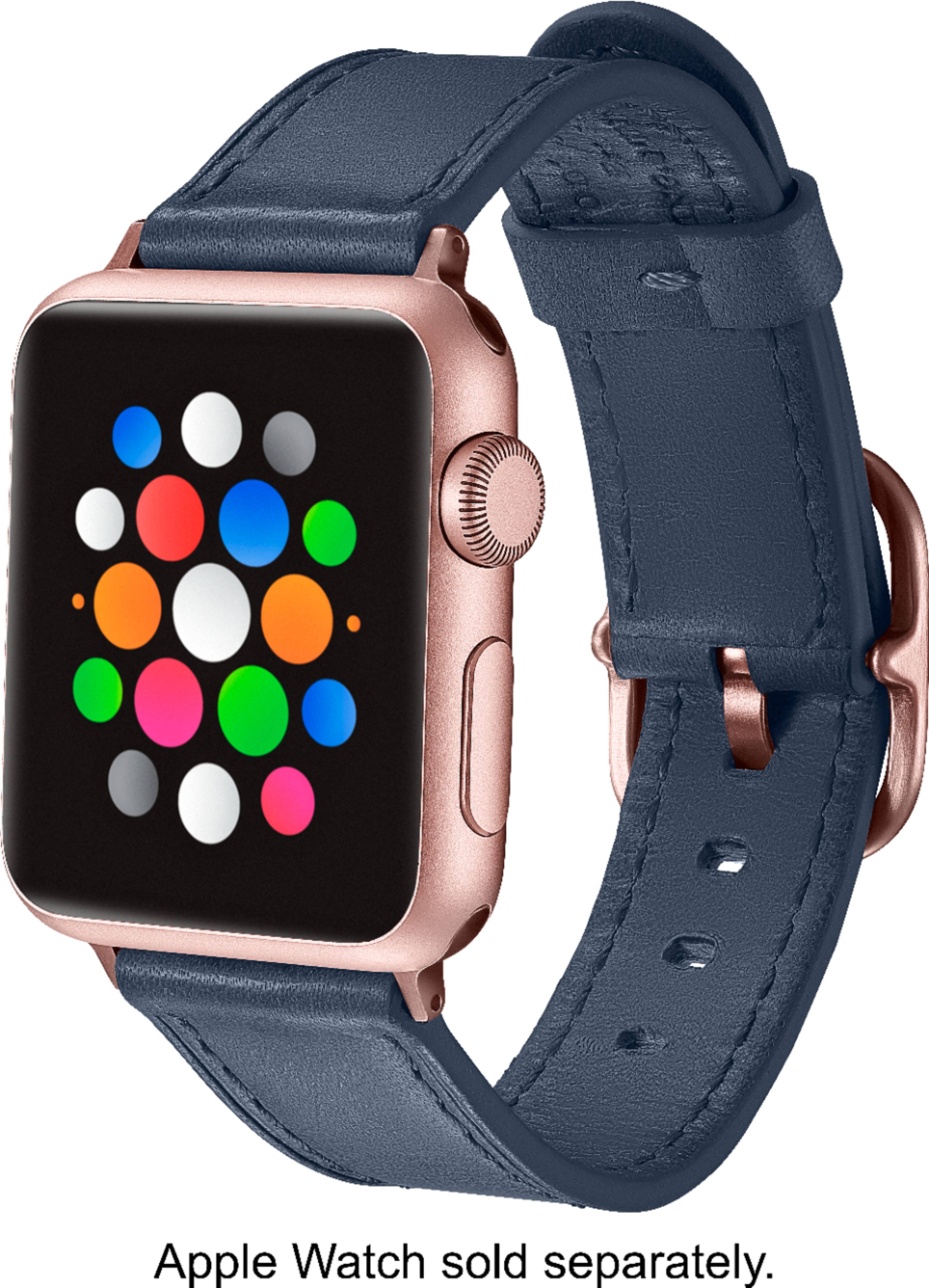 apple watch blue leather loop