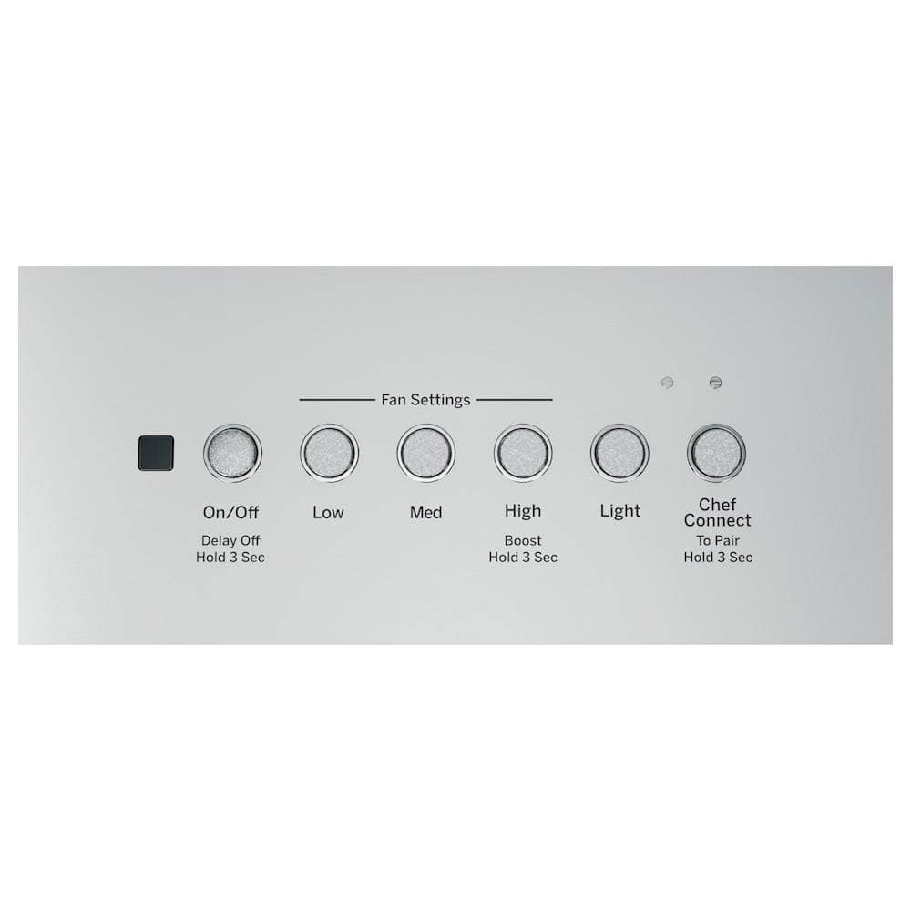 Alt View 12. GE - 20" Convertible Range Hood - Stainless steel.