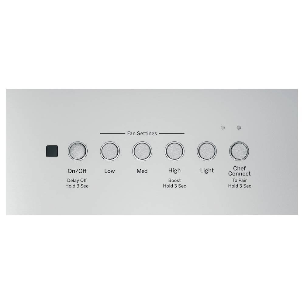 Alt View 12. GE - 20" Convertible Range Hood - Stainless steel.