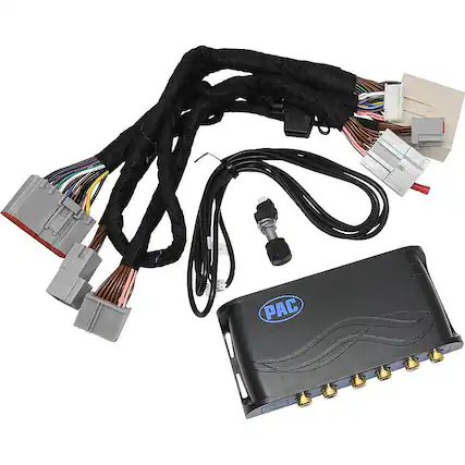 Front. PAC - Amplifier Integration Interface for Select Ford and Lincoln Vehicles - Black/Blue.