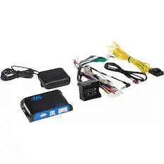 Front. PAC - Radio Replacement and Steering Wheel Control Interface for Select Mercedes-Benz Vehicles - Blue/Black.