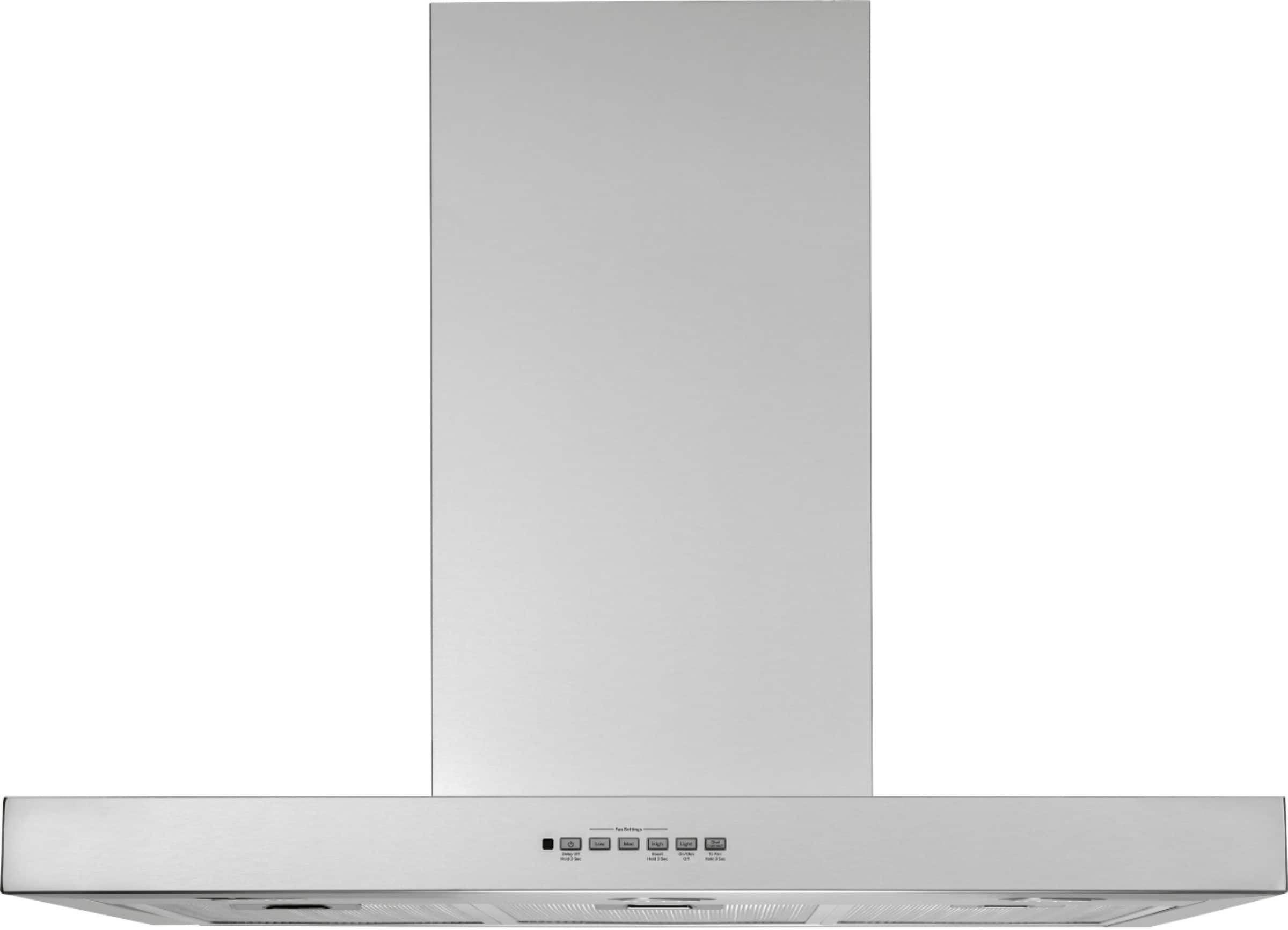 Front. GE - Designer 36" Convertible Range Hood - Stainless Steel.