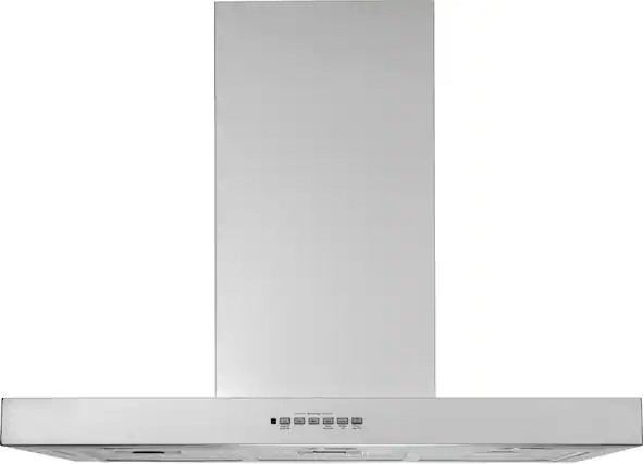 Front. GE - Designer 36" Convertible Range Hood - Stainless Steel.
