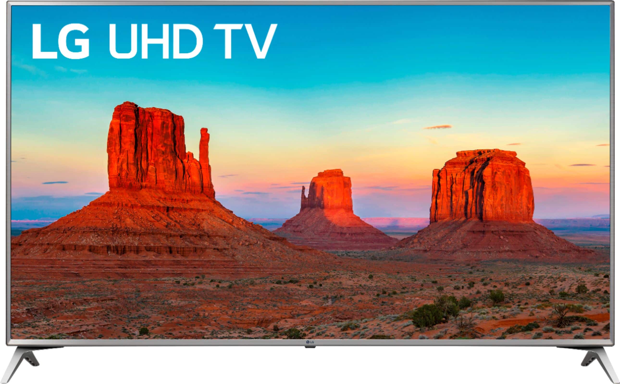 Front. LG - 70" Class - LED - UK6190 Series - 2160p - Smart - 4K UHD TV with HDR.