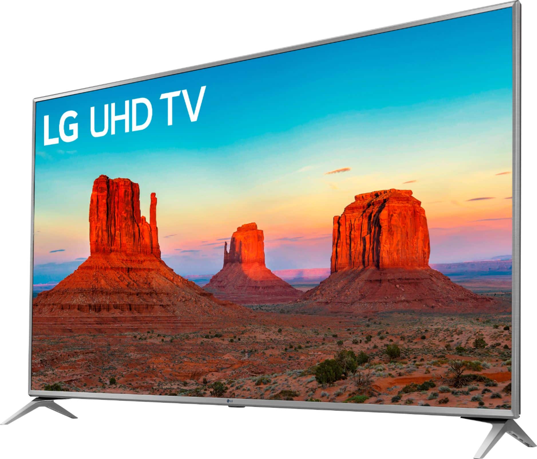 Left. LG - 70" Class - LED - UK6190 Series - 2160p - Smart - 4K UHD TV with HDR.