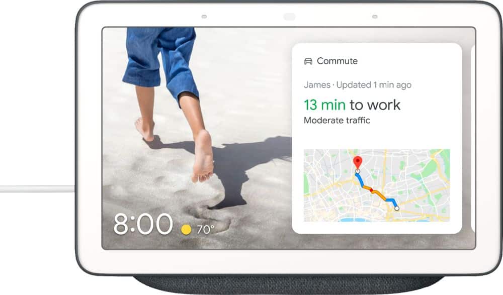 Front. Google - Nest Hub Smart Display with Google Assistant.