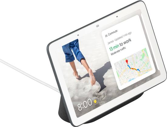 Alt View Zoom 11. Nest Hub 7" Smart Display with Google Assistant - Charcoal.