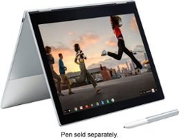 Google - Geek Squad Certified Refurbished Pixelbook 12.3" Touch-Screen Chromebook - Intel Core i5 - 8GB Memory - 128GB SSD - Silver - Angle_Zoom