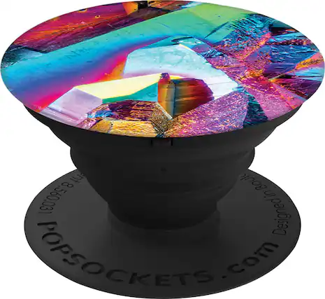 Front. PopSockets - Multifunctional Holder for Mobile Phones - Yellow/Red/Green/Blue.