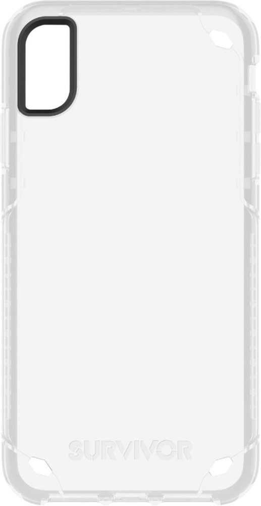 survivor strong case for apple iphone xs max - clear
