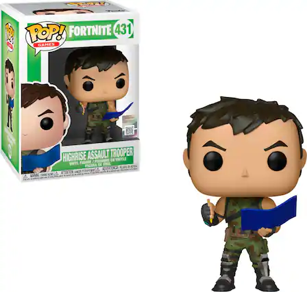 Front. Funko - POP! Games: Fortnite - Highrise Assault Trooper - Multi.