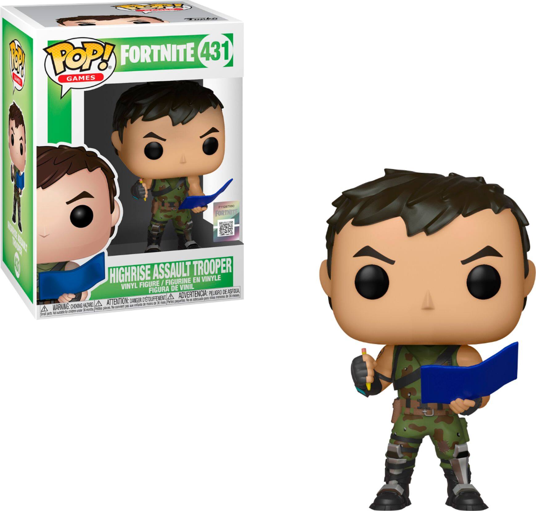 Front. Funko - POP! Games: Fortnite - Highrise Assault Trooper - Multi.