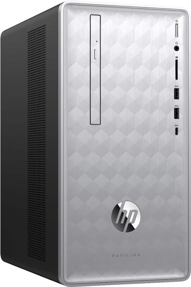 Angle. HP - Pavilion Desktop - Intel Core i3 - 8GB Memory - 1TB Hard Drive + 128GB Solid State Drive.