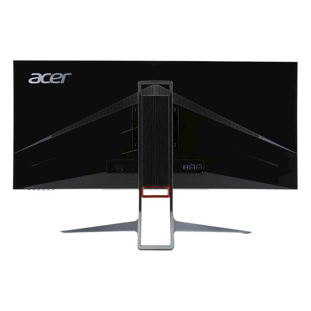 Back View: Acer - Refurbished Predator X34 34" IPS LED UltraWide QHD GSync Monitor - Black