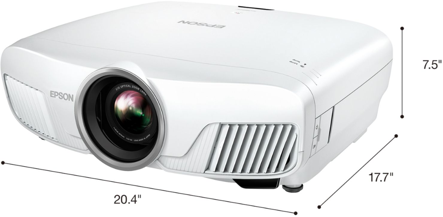 Left View: Core Innovations - 150” LCD Home Theater Projector - Black