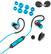 Alt View 11. JLab - Fit Sport Fitness Earbuds Wireless In-Ear Headphones - Black/Blue.