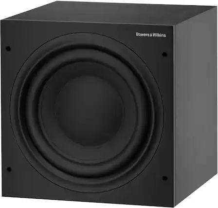Front. Bowers & Wilkins - 600 Series 10" 500W Powered Subwoofer - Matte Black.