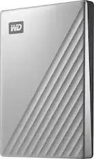 Front. WD - My Passport Ultra for Mac 2TB External USB 3.0 Portable Hard Drive - Silver.