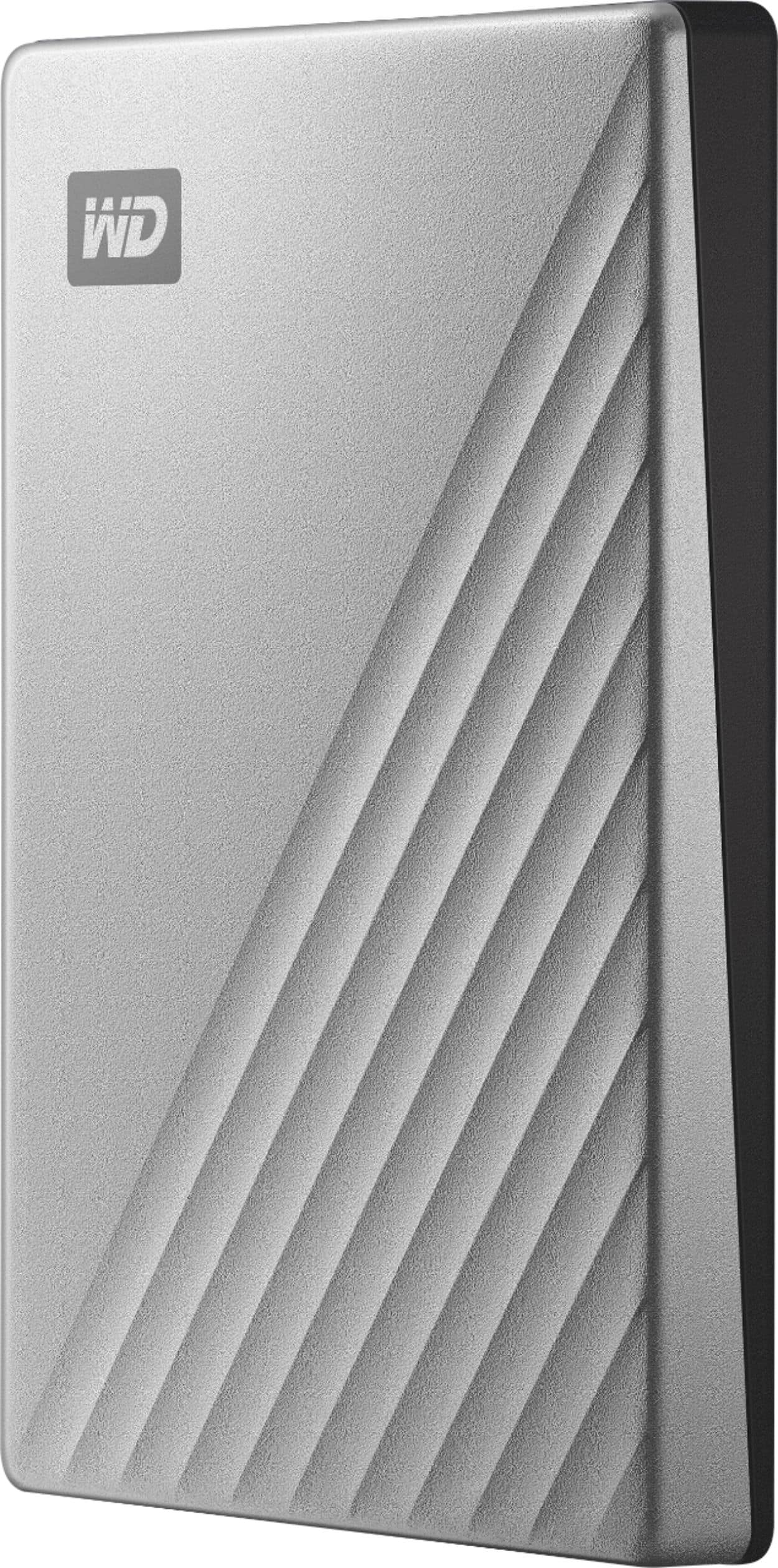 Alt View 1. WD - My Passport Ultra for Mac 2TB External USB 3.0 Portable Hard Drive - Silver.