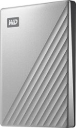 WD - My Passport Ultra 2TB External USB 3.0 Portable Hard Drive - Silver - Front_Zoom