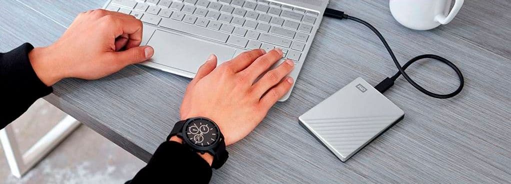 Alt View 16. WD - My Passport Ultra 2TB External USB 3.0 Portable Hard Drive - Silver.