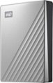 Front. WD - My Passport Ultra for Mac 4TB External USB 3.0 Portable Hard Drive - Silver.
