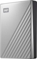 WD - My Passport Ultra for Mac 4TB External USB 3.0 Portable Hard Drive - Silver - Front_Zoom
