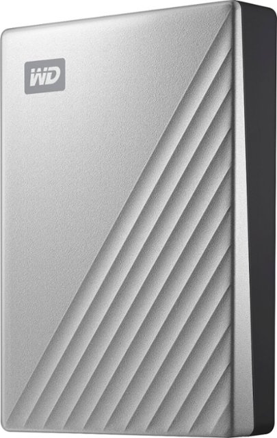 Front Zoom. WD - My Passport Ultra for Mac 4TB External USB 3.0 Portable Hard Drive - Silver.