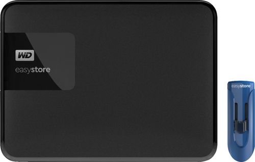 WD - Easystore 4TB External USB 3.0 Portable Hard Drive with 32GB Easystore USB Flash Drive - Black was $159.99 now $109.99 (31.0% off)