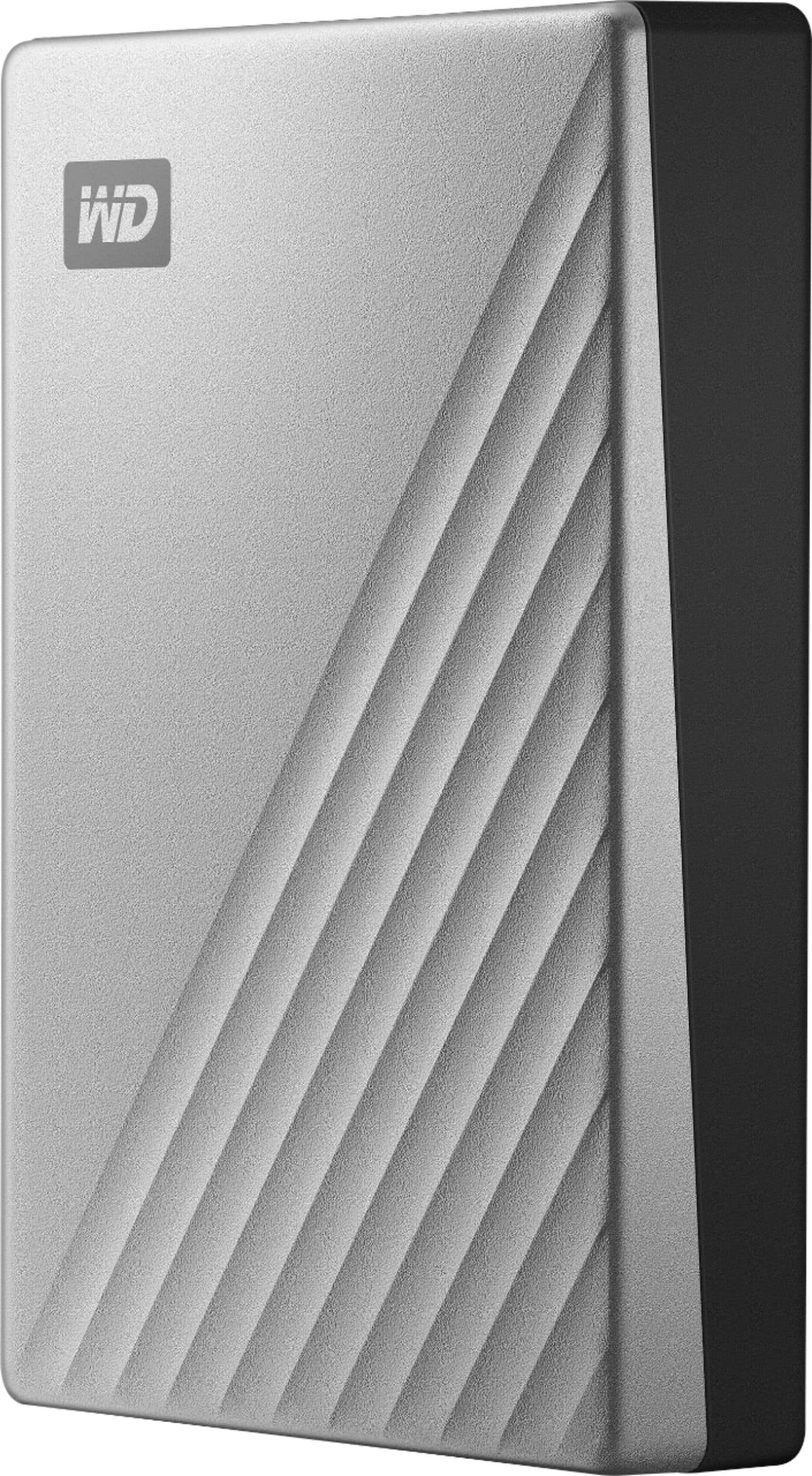 Alt View 1. WD - My Passport Ultra 4TB External USB 3.0 Portable Hard Drive - Silver.