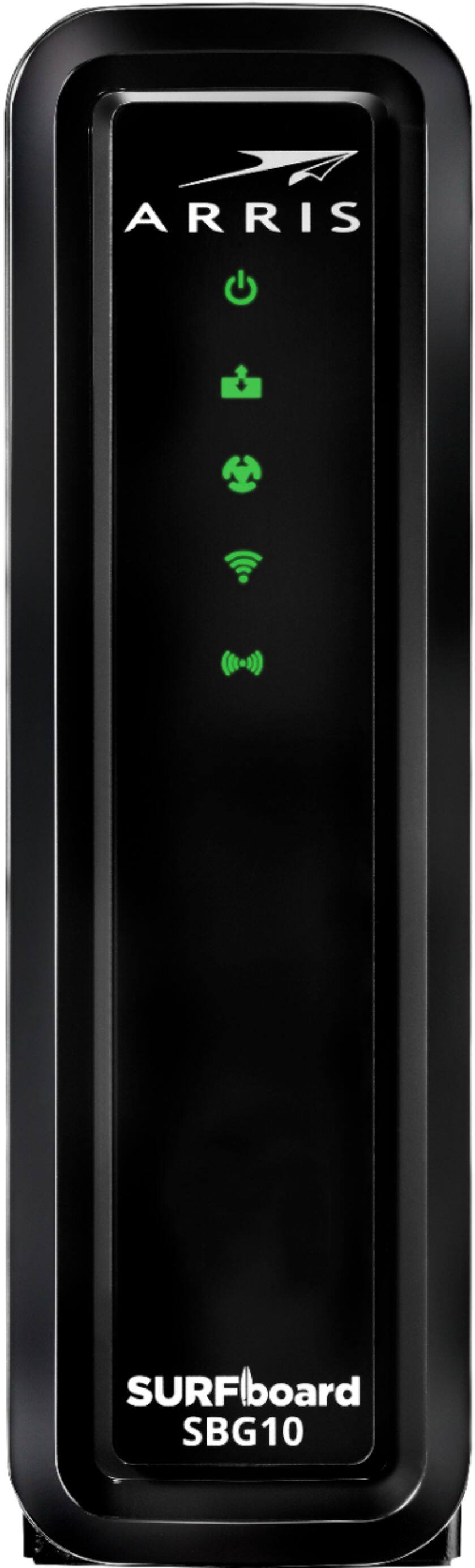 Alt View 11. ARRIS - SURFboard 16 x 4 DOCSIS 3.0 Cable Modem & AC1600 Wi-Fi Router - Black.
