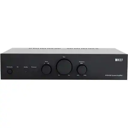Front. KEF - 500W 2.0-Ch Amplifier - Black.