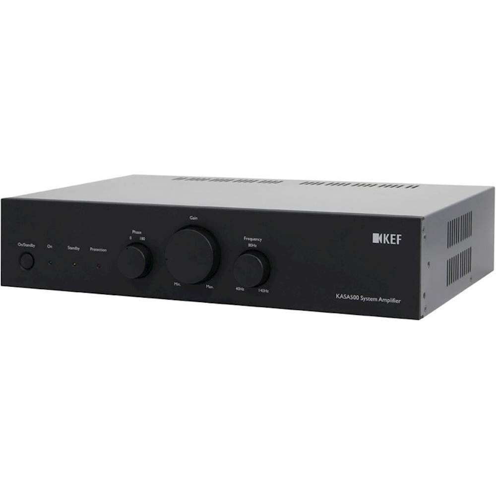 Left. KEF - 500W 2.0-Ch Amplifier - Black.