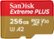 Front. SanDisk - Extreme PLUS 256GB microSDXC UHS-I Memory Card - Gold/Red.