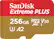 Front. SanDisk - Extreme PLUS 256GB microSDXC UHS-I Memory Card - Gold/Red.