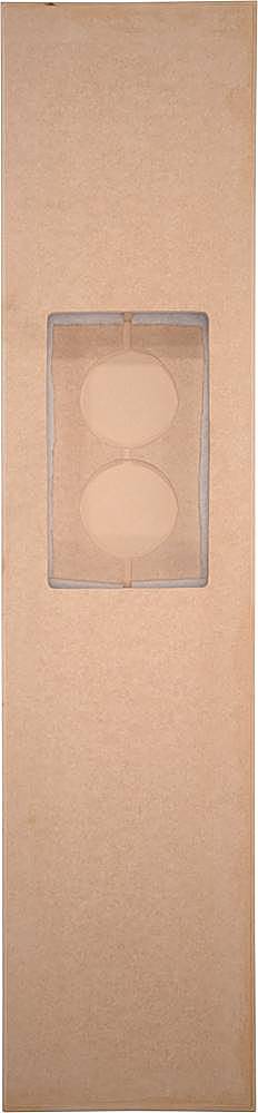 Left. Sonance - LARGE RECTANGLE ACOUSTIC ENCLOSURE - Enclosure for Select Visual Performance 8" Speakers (Each) - Unfinished Wood.