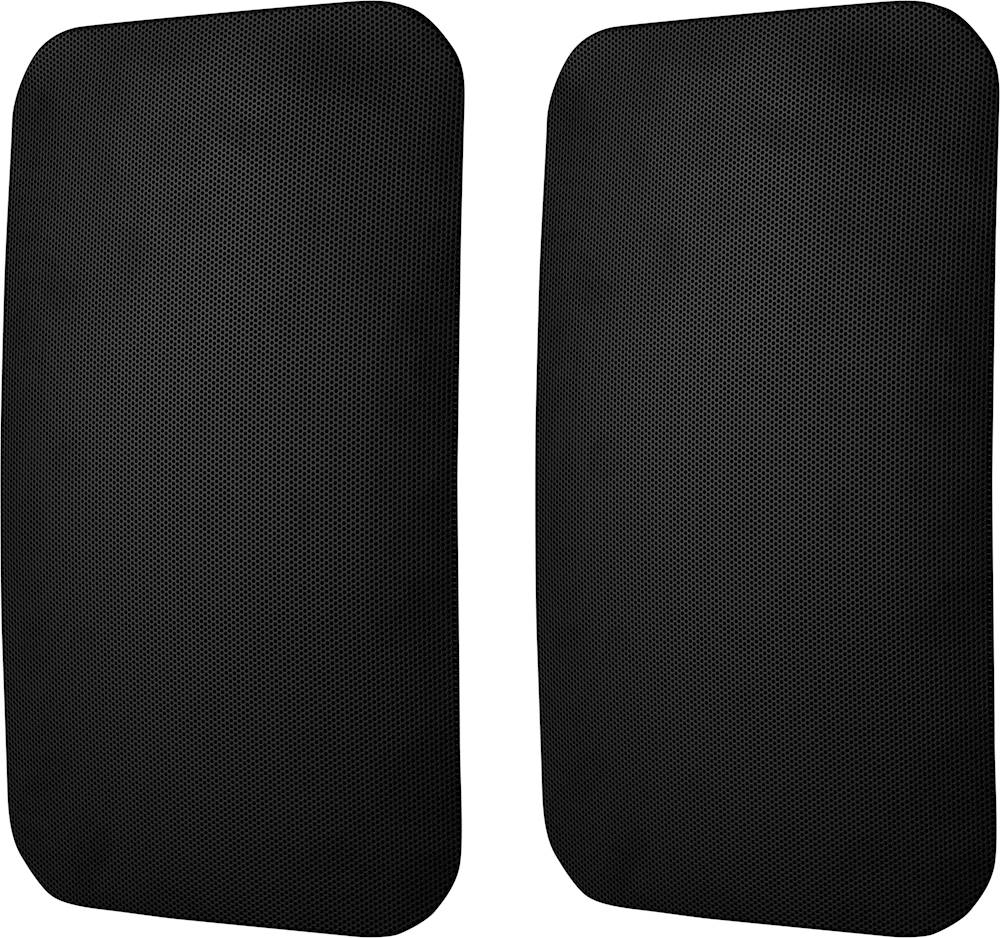 Left View: Kanto - S2 Desktop Speaker Stands (2-Pack) - White
