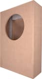 Sonance - MEDIUM ROUND ACOUSTIC ENCLOSURE - Enclosure for Select 6.5" In Ceiling Speakers (Each) - Unfinished Wood