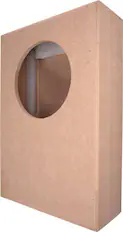 Front. Sonance - MEDIUM ROUND ACOUSTIC ENCLOSURE - Visual Performance Enclosure for Select 6.5" In-ceiling Speakers (Each) - Unfinished Wood.
