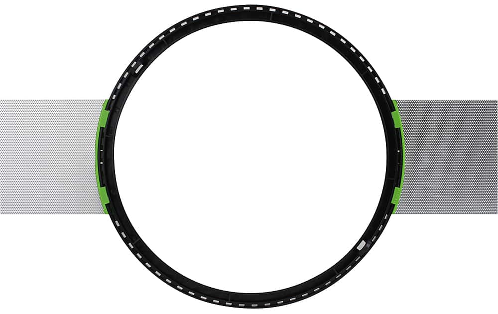 Sonance - LARGE ROUND FLEX BRACKET - Flex Bracket for Select 8" Speakers (10-Pack) - Black - Front_Zoom