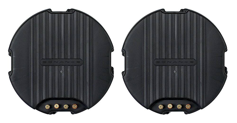 Sonance - LARGE ROUND RETRO ENCLOSURE - MAG Series Retrofit Enclosure for 8" In Ceiling Speakers (Pair) - Black