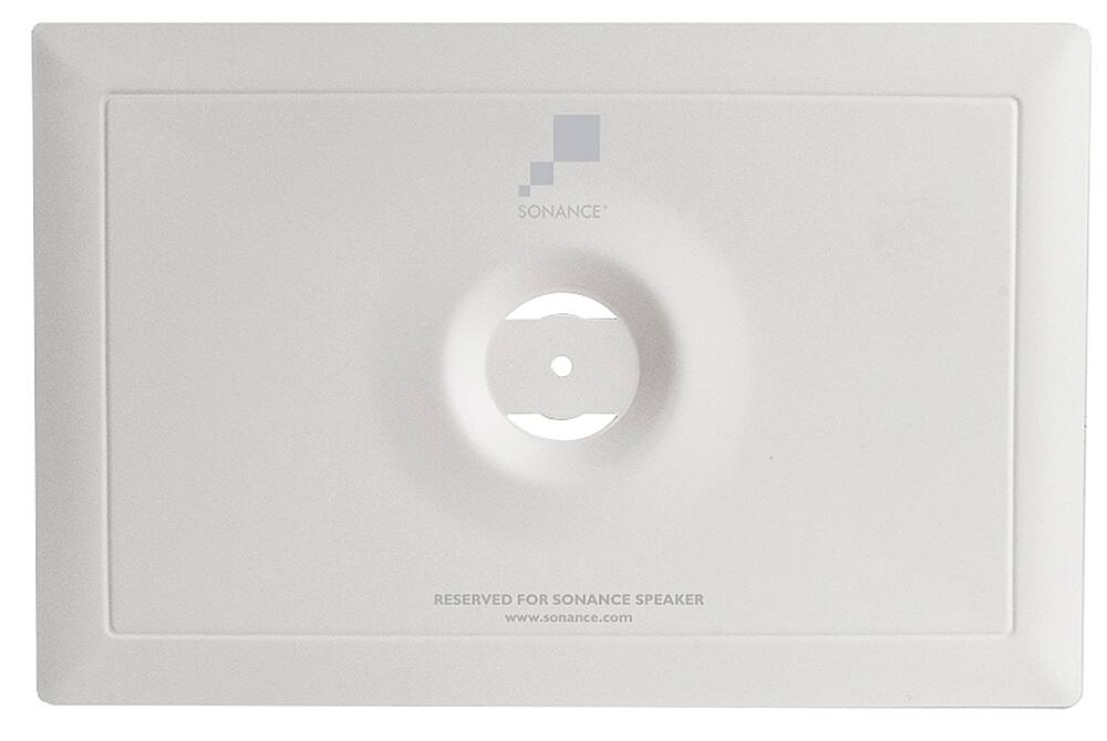 Front. Sonance - Medium Rectangle Coverplate (2-Pack) - White.