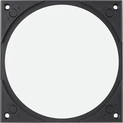 Front. Sonance - VP3SQ SQUARE ADAPTER WITH GRILLE - Visual Performance 3" Square Adapter with Grille (Each) - Paintable White.