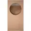 Left. Sonance - LARGE ROUND ACOUSTIC ENCLOSURE - Visual Performance Enclosure for Select 8" In-Ceiling Speakers (Each) - Unfinished Wood.