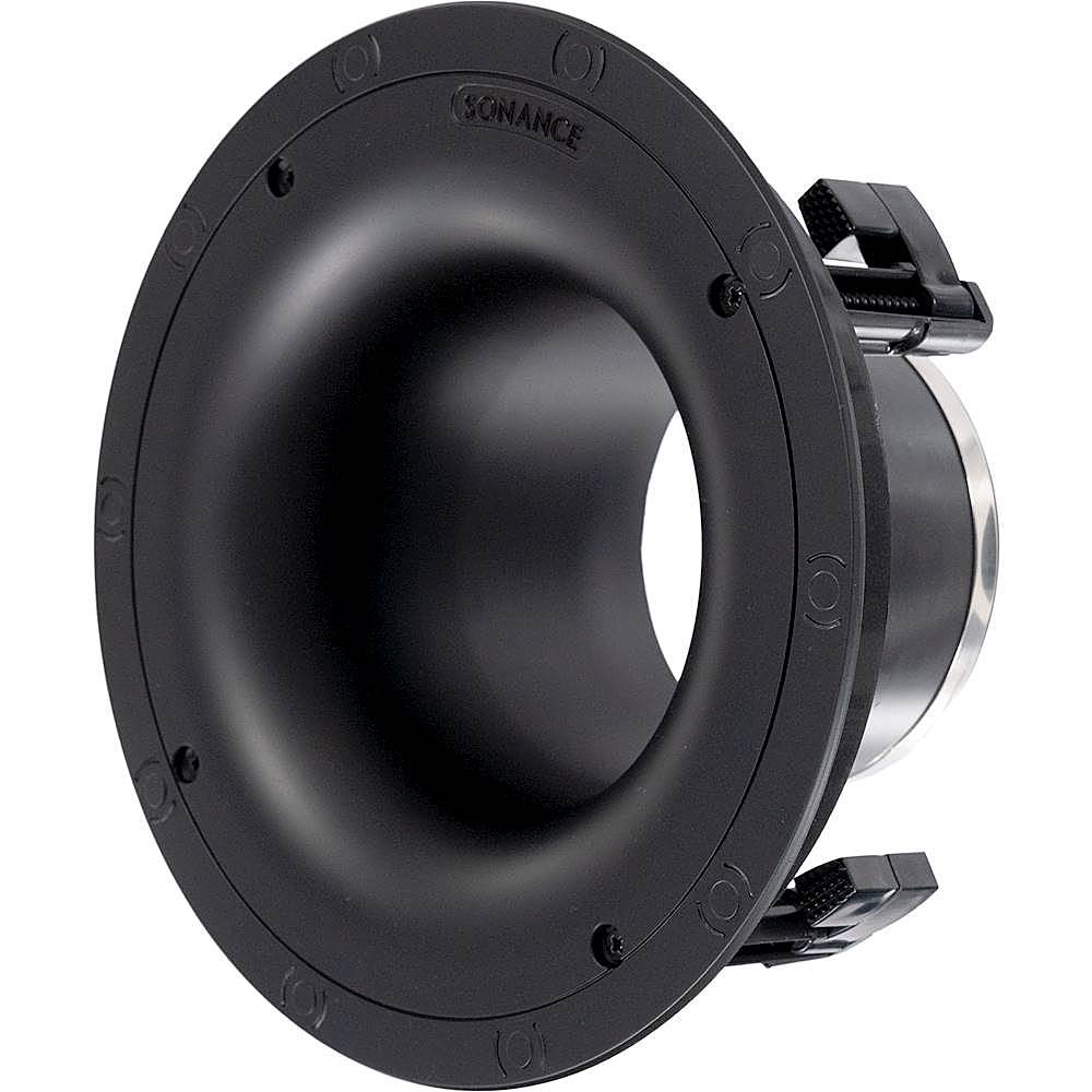 Left View: Visual Performance Bandpass Connector for Sonance BPS8 Subwoofer - Black
