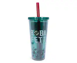 Silver Buffalo - Star Wars Boba Fett Plastic Carnival Cup with Lid and Straw | 24 Ounces - Green